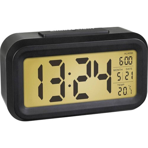 TFA Dostmann 60.2018.01 kvarčni budilica crna Vrijeme alarma 1 Slike