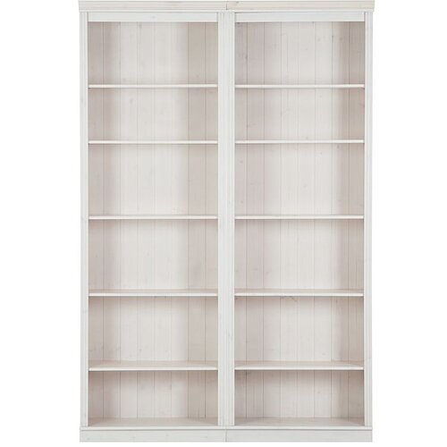 Støraa Bijela biblioteka od masivnog bora 148x223 cm Anita – Cijene