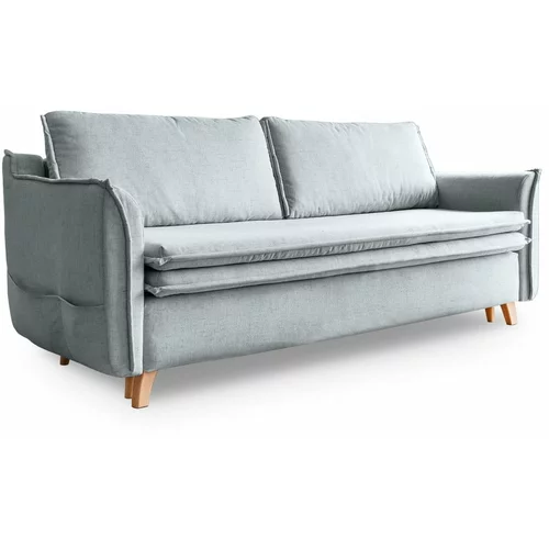 Miuform Svijetlo siva sklopiva sofa 225 cm –