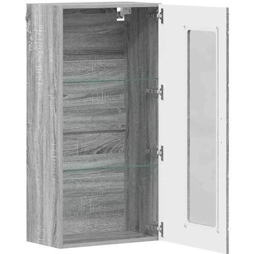  Kabinetski zidni s policom Sivi hrast sonoma 55 x 29 x 100 cm Slike