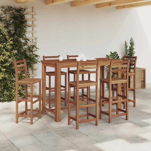vidaXL barska miza iz trdnega akacijevega lesa 150x70x105 cm Cene