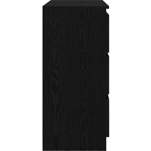  Komoda crni hrast 80x35x76 cm konstruirano drvo Slike