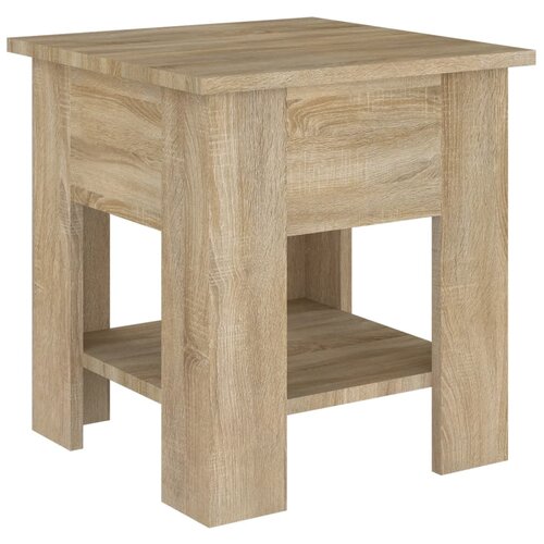 Maison Chic Klubska mizica - kavna mizica - Nizka mizica sonoma hrast 40x40x42 cm konstruiran les, (21753287) Slike