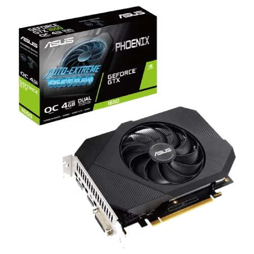 Asus Grafična kartica GeForce GTX 1650 Phoenix OC, 4GB GDDR6, PCI-E 3.0 - PH-GTX1650-O4GD6