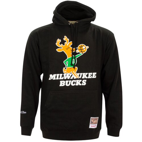 Mitchell And Ness mu&amp;scaron;ki Milwaukee Bucks Team Logo pulover sa kapuljačom Slike
