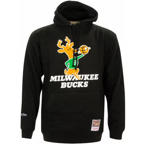 Mitchell And Ness muški Milwaukee Bucks Team Logo pulover sa kapuljačom