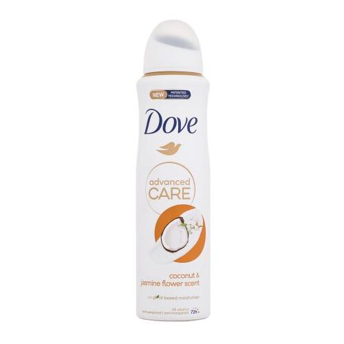 Dove Advanced Care Coconut &amp;amp; Jasmine 72h antiperspirant s mirisom kokosa i jasmina 150 ml za ženske Slike
