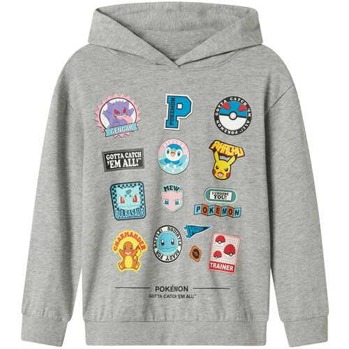 name it Sweater majica 'NKMJIMM POKEMON' azur / narančasto žuta / siva / crna Cijene