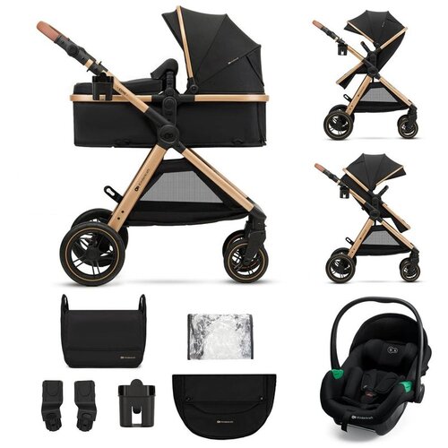 Kinderkraft dječja kolica 3u1 esme&trade; pro pure black Cijene