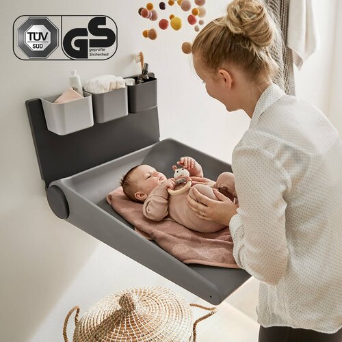 Leander&amp;reg; zidni stol za presvlačenje wally&amp;trade; dusty grey Slike
