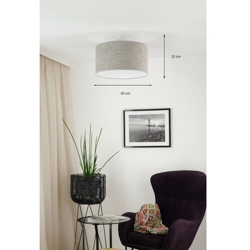  Brilagi - Visilica na sajli BOUCLE ROLLER 1xE27/15W/230V &amp;Oslash; 45 cm siva Slike