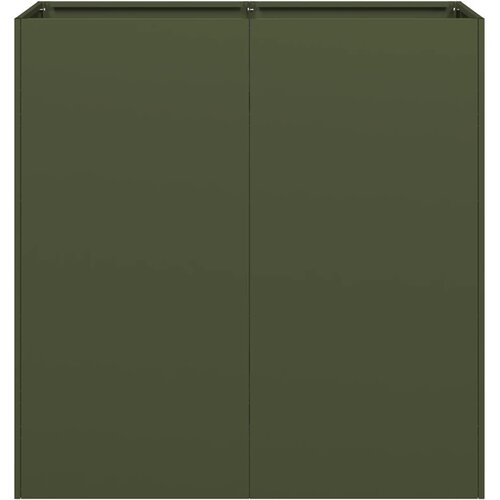  Sadilica maslinastozelena 80x40x80 cm hladno valjani čelik Slike