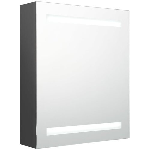 Maison Chic LED Kopalniška omarica - Kopalniški kabinet z ogledalom siva 50x14x60 cm, (21794940) Cene