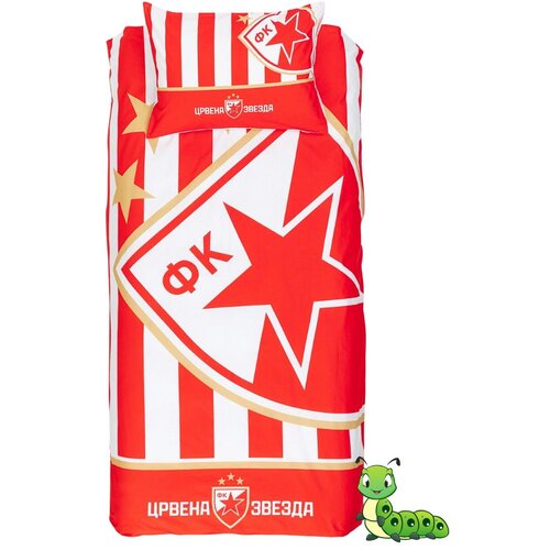 Gusenica Posteljni set crvena zvezda 25 Slike