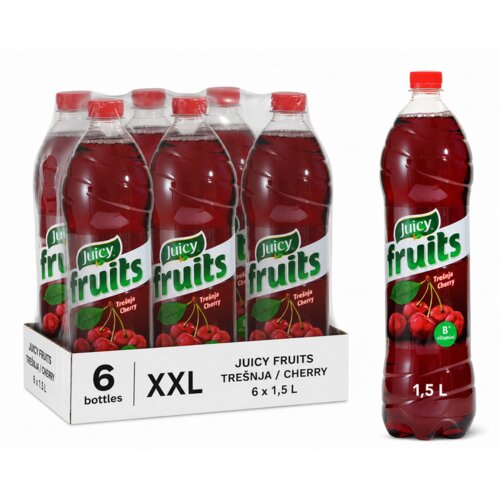 Juicy Fruits Trešnja 6 packx1,5l XXL Cene
