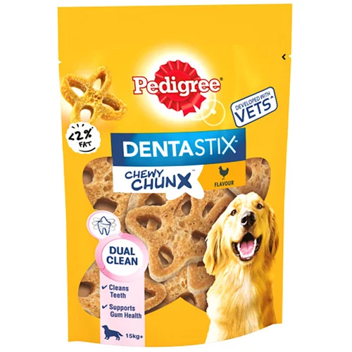 Pedigree Dentastix Chewy Chunx grickalice za pse - Maxi grickalice s piletinom 5 x 68 g (srednji do veliki psi)