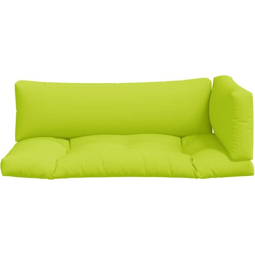  Jastuci za palete 3 kom jarkozeleni od tkanine Zelena Slike