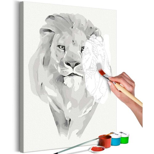  Slika za samostalno slikanje - White Lion 40x60 Slike