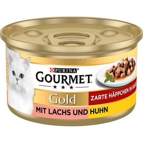Gourmet 15% popusta! 24 x 85 g Gold - Meki zalogajčići: losos i piletina Slike
