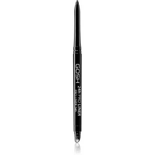 Gosh 24H Pro dolgoobstojni svinčnik za oči odtenek 001 Black 0.35 g