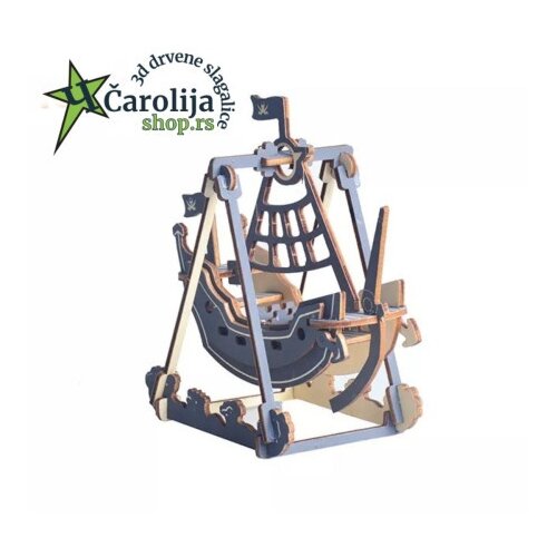  Čarolijashop 3d drvene puzzle - MALI PIRATSKI BROD ( 780) Slike