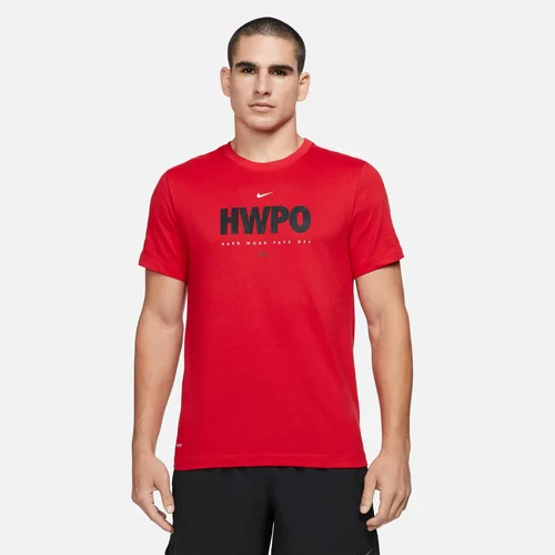 Nike Tehnička sportska majica 'HWPO' siva melange / crna
