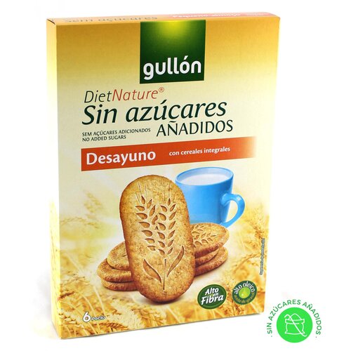 Galletas Gullon Integralni keks Desayno bez šećera 216g Slike