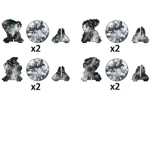 BattleFront smoke bombardment markers (x4 markers) Slike