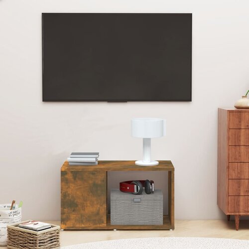vidaXL TV omarica dimljeni hrast 60x24x32 cm inženirski les Cene