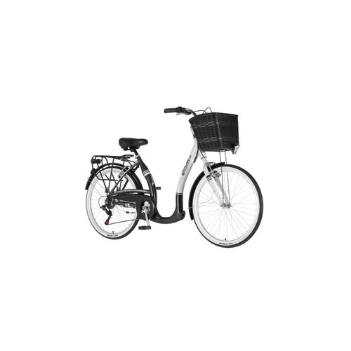 Visitor bicikl city vintage 26" alu 18" v-brake 6 brzina 155-178cm (s/m) belo crni 1262102 Cene