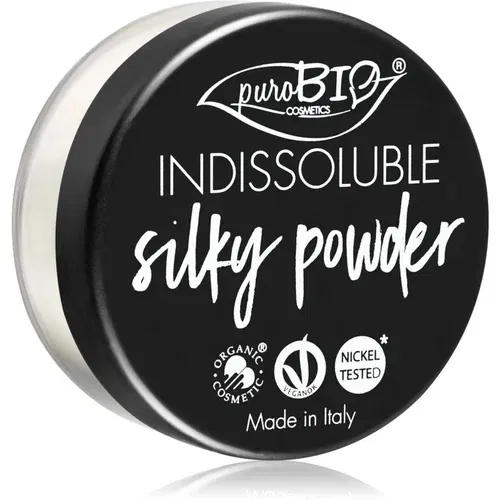 puroBIO cosmetics Indissouble matirajući puder u prahu 8 g