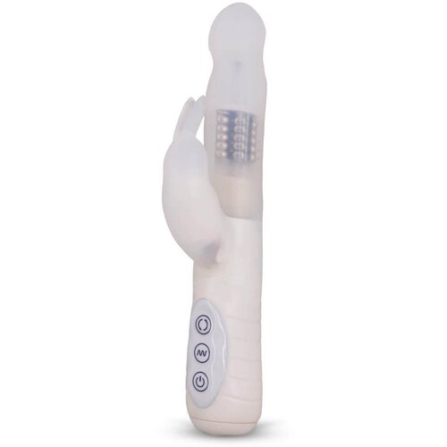 Layla Artiche - vodoodporen, vrteči se vibrator z vrtečimi se rokami (bela) Cene