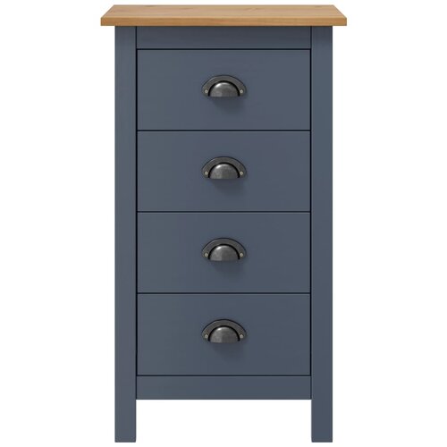Maison Chic Komoda - Predalnik Hill siva 46x35x80 cm trdna borovina, (21717347) Cene