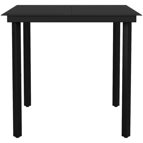 vidaXL 5-dijelni vrtni blagovaonski set od PVC ratana crni Cene