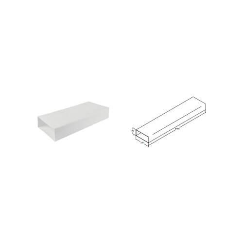 Siccabo cev plo&amp;scaron;čata za napo 220x90 mm - 1 m 137145 Slike