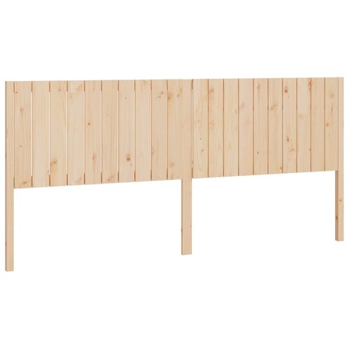  Uzglavlje za krevet 205,5 x 4 x 100 cm od masivne borovine Slike