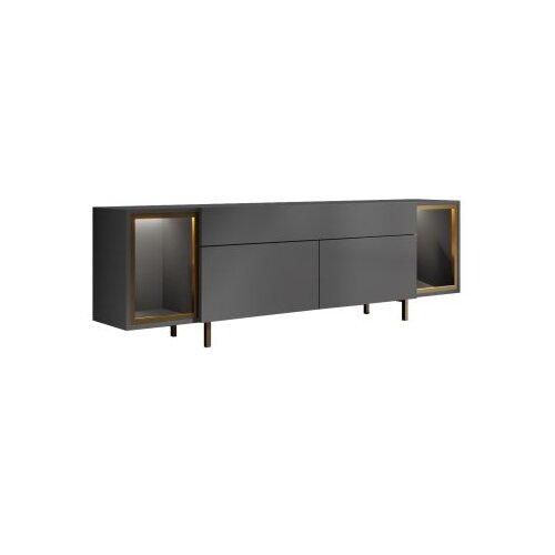 Hanah home TV polica Zenith Anthracite Gold Slike