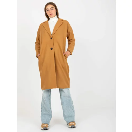Fashion Hunters OCH BELLA single-breasted camel coat