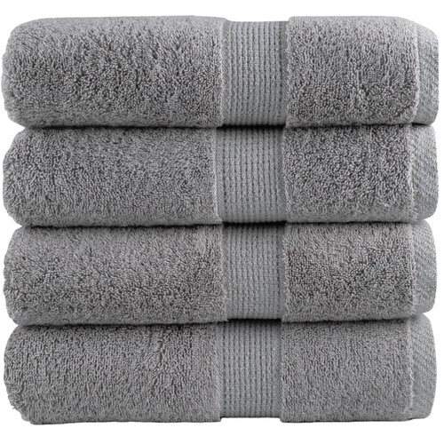 vidaXL Premium ručnici za goste SOLUND 4 kom. sive 30x50 cm 600 g/m² - Siva 30 x 50 cm 4 Cene