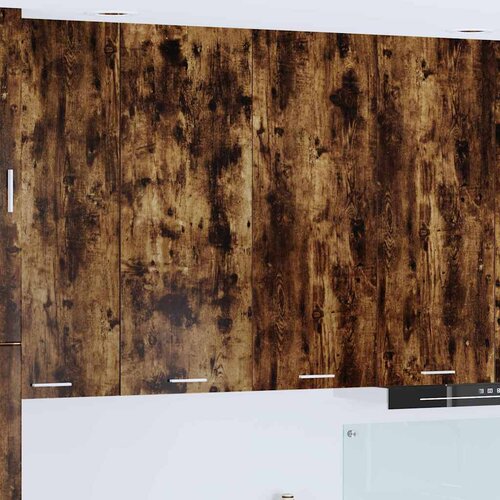 vidaXL Viseći ormarić s policom Riga Dimljeni hrast 80 x 31 x 100 cm Cijene