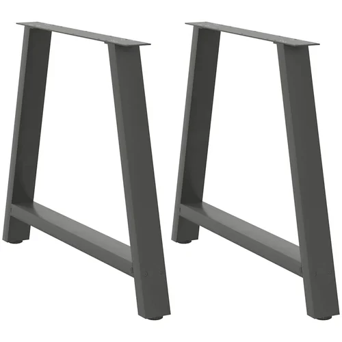 Furnova Noge kavne mizice A-oblika 2 kosa antracit 100x(72-73) cm jeklo, (21915489) Furnova Noge kavne mizice A-oblika 2 kosa antracit 100x(72-73) cm jeklo, (21915489)