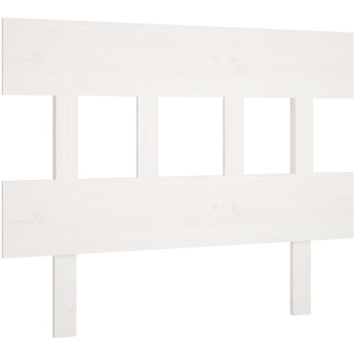 Maison Chic posteljno vzglavje - vzglavna omarica - nočna omarica belo 103,5x3x81 cm trdna borovina, (21705909) Slike