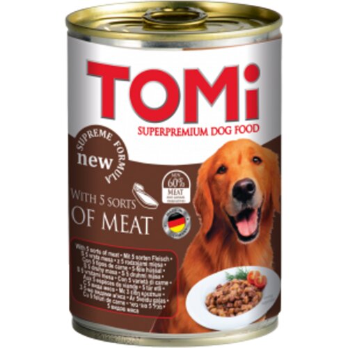 Tomi hrana za pse u konzervi 5 vrsta mesa 1200g Cene