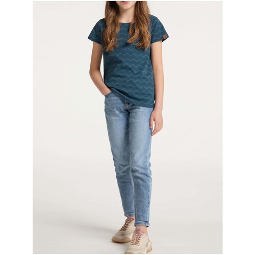 Ragwear Dark Blue Girls Patterned T-Shirt Violka Chevron - Girls Slike