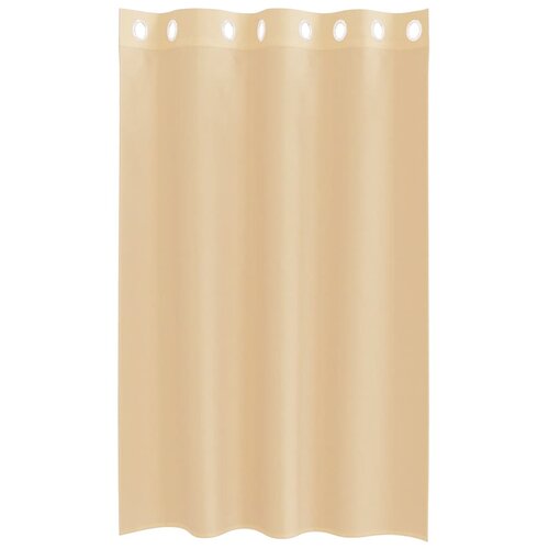 Voile zavjese s u&amp;scaron;icama 2 kom boja pijeska Smeđa 140 x 175 cm Slike