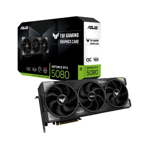 Asus TUF Gaming GeForce RTX 5080 OC Edition 16GB GDDR7 (TUF-RTX5080-O16G-GAMING) grafična kartica, PCIe 5.0, 2xHDMI 2.1b, 3xDisplayPort 2.1b - 90YV0M30-M0NA00 Slike