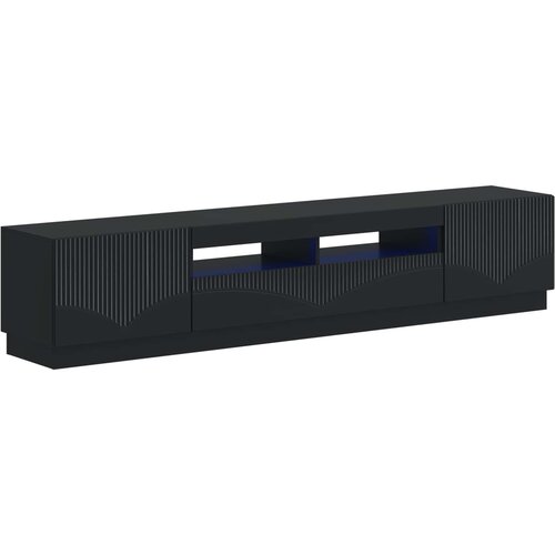  LED TV kabinet HOORN 3 kom. Crna Konstruirano drvo 100 x 35 x 40 cm Slike