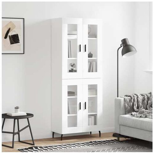 vidaXL Visoka komoda bijela 69 5x34x180 cm konstruirano drvo Cijene