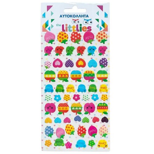Luna The Littlies: Slatki točkasti uzorci 3D pufasti set naljepnica 10x22cm veličine Cijene