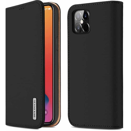 Dux ducis Wish Bookcase futrola od prave kože za iPhone 12 Pro Max crna Cijene